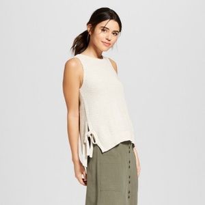 NWT Side-Tie Sweater Tank Top